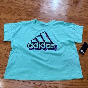 NWT Girls Adidas Boxy Tee